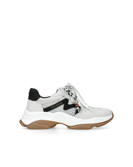 Steve Madden White Suede Maxfield Sneakers