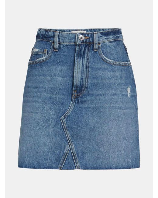 Guess Blue Denim Skirt