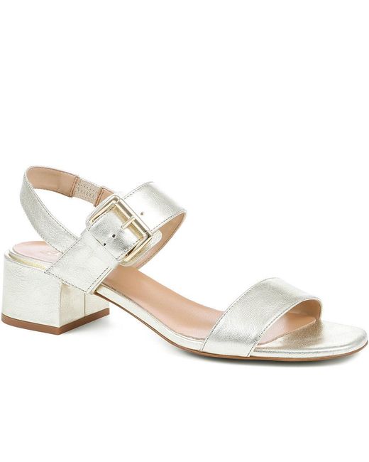 Jones Bootmaker Metallic Kassidy Single Strap Heels