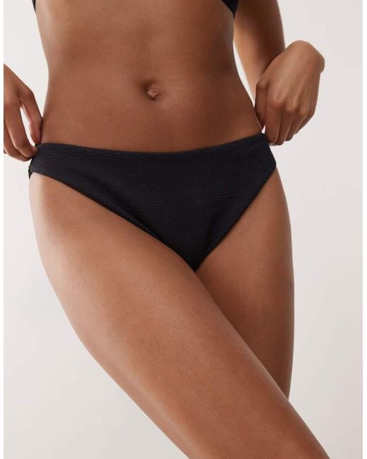 Collusion Brown Mix And Match Crinkle Bikini Bottom