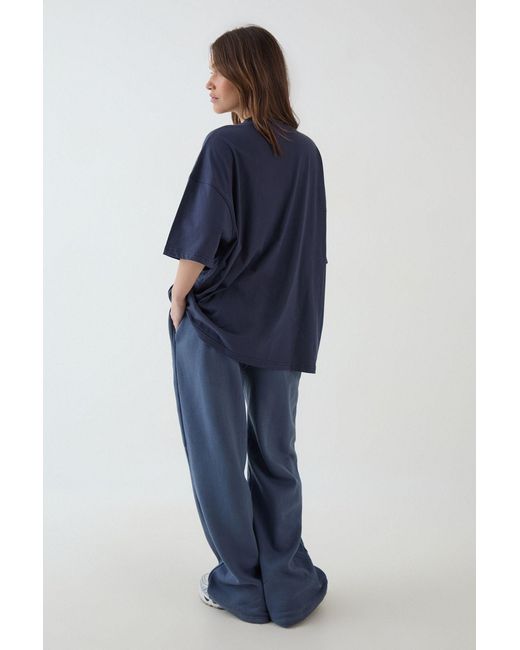 DSGN Studio Blue Applique Oversized T-Shirt
