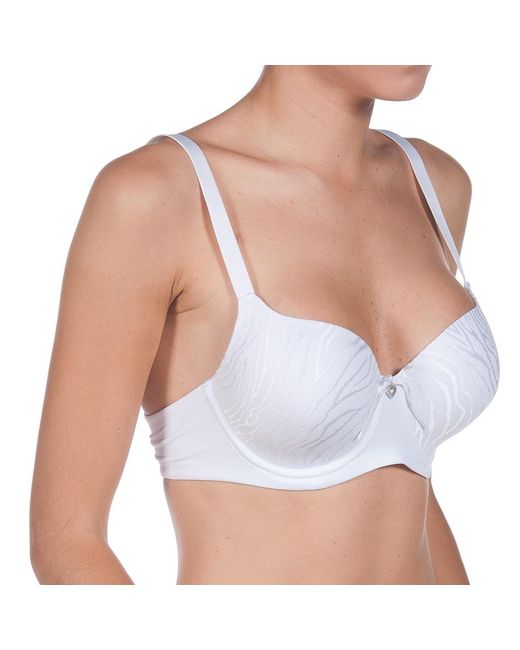 Selene White Norma Padded Underwire Bra