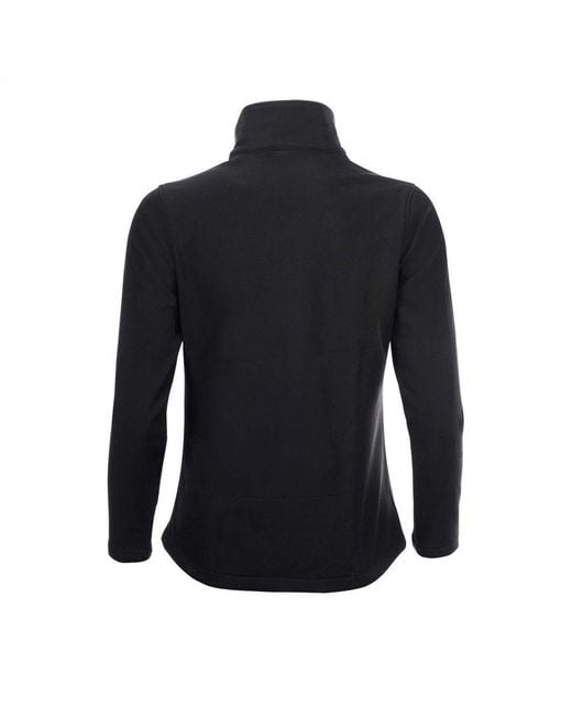 Sol's Black Ladies Race Full Zip Water Repellent Softshell Jacket