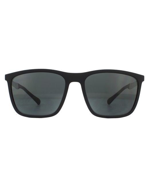 Emporio Armani Black Sunglasses Ea4150 506387 Rubber for men