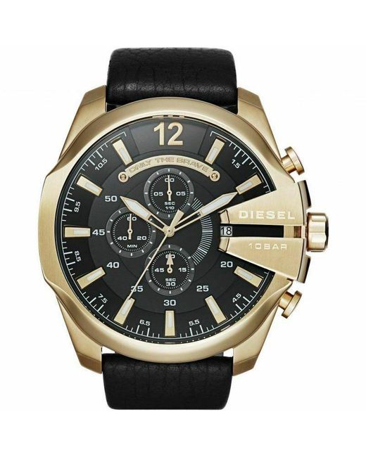 DIESEL Metallic Dz4344 Mega Chief Chronograph Watch for men