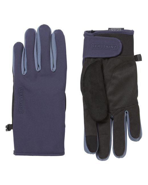 SealSkinz Blue Waterproof All Weather Glove With Fusion Control For And
