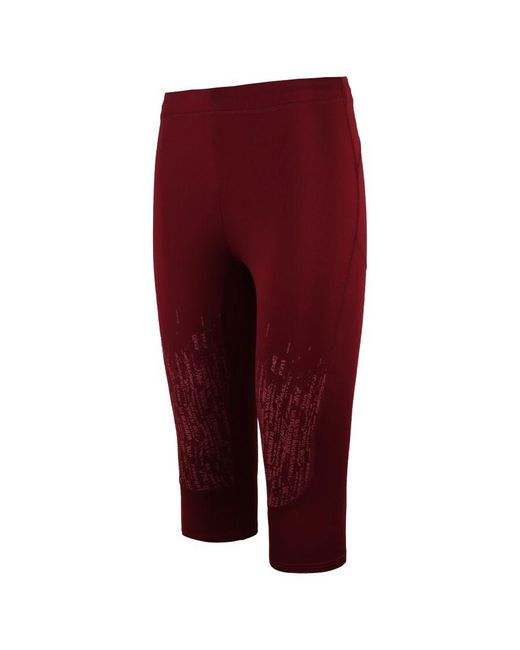 GYMSHARK Red Combat Cropped Leggings
