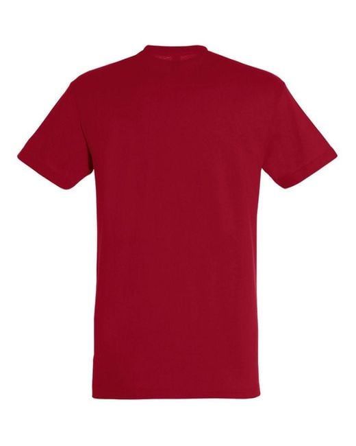 Sol's Red Regent Short Sleeve T-Shirt (Tango) Cotton for men