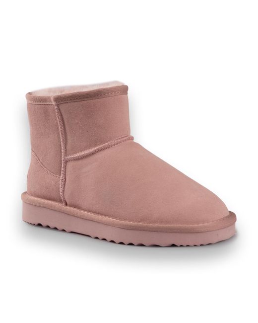 Aus Wooli Brown Australia Short Sheepskin Ankle Boot