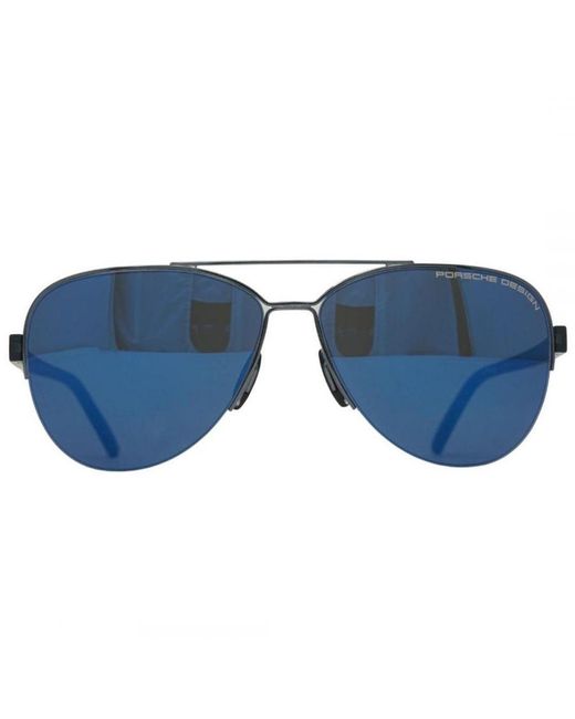 Porsche Design Blue P8676 B Sunglasses Metal (Archived) for men