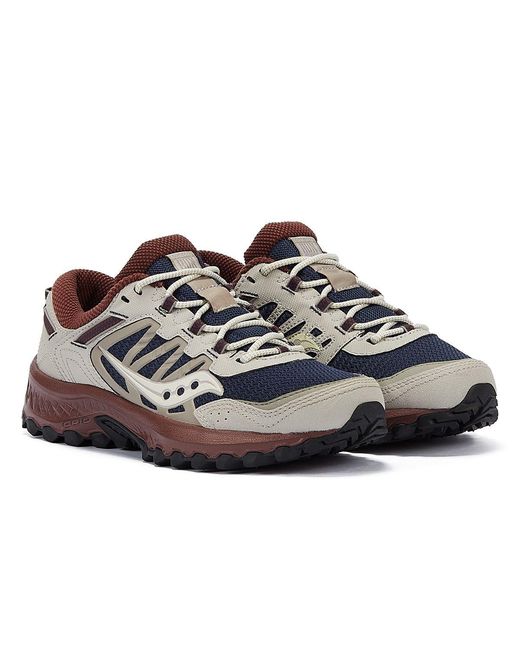 Saucony Blue Grid Peak/Dove Trainers