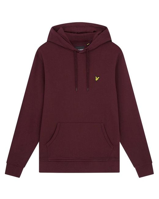 Lyle & Scott Purple Pullover Hoodie for men