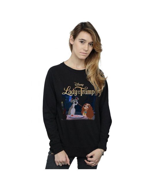 Disney Black Ladies Lady And The Tramp Homage Sweatshirt ()