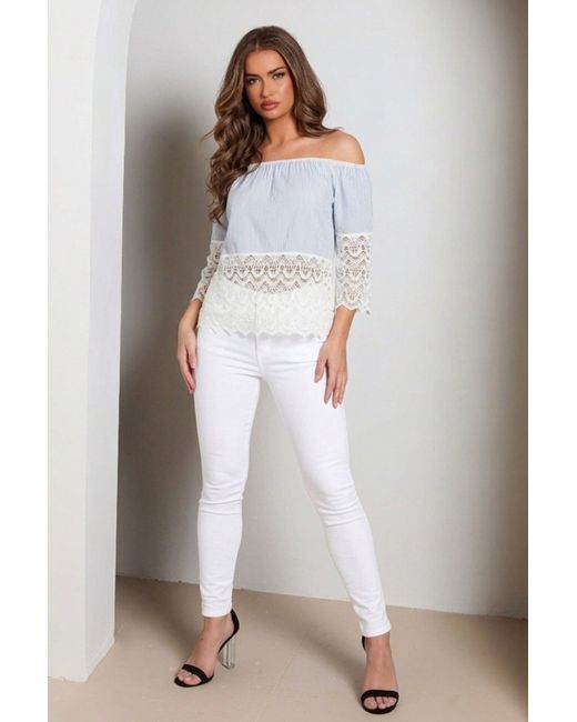 Femme Luxe White High Waisted Skinny Soft Touch Jean
