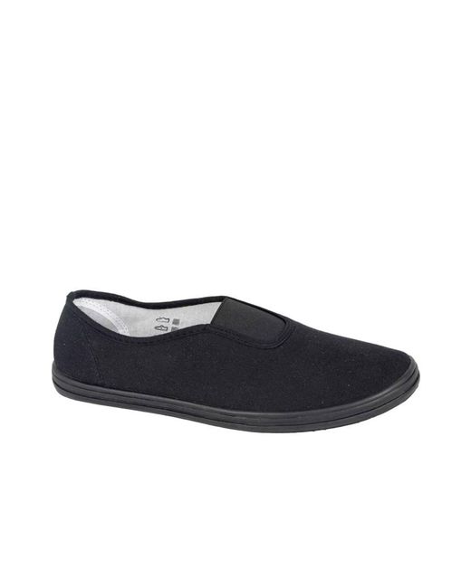 Dek Black Senior Plimsoll for men