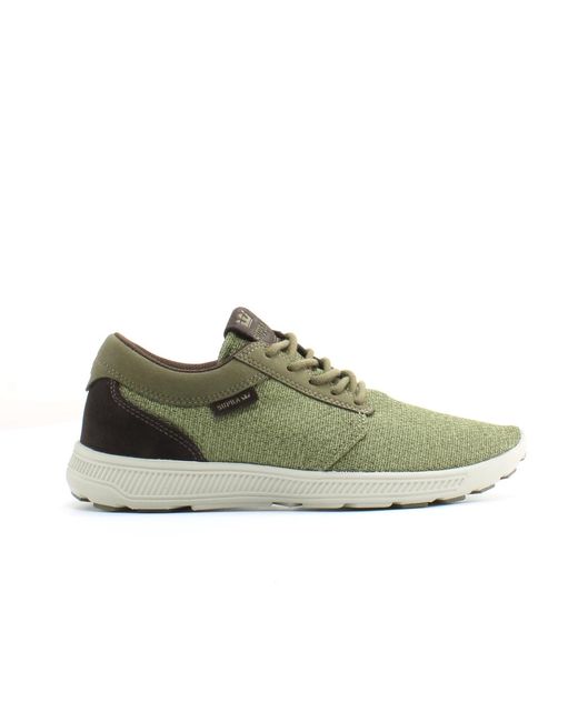 Supra Green Hammer Run Textile Lace Up Trainers 08128 357 for men