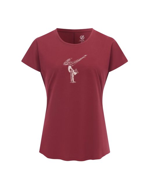 Regatta Red Ladies Serenity Yoga Pose Lightweight T-Shirt (Tibetan)