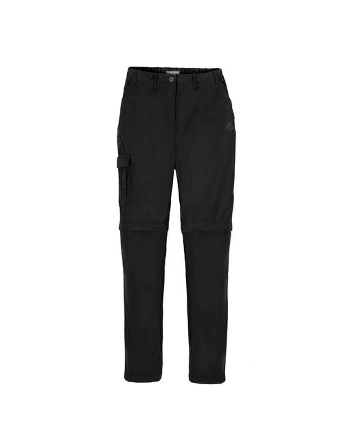 Craghoppers Black Ladies Expert Kiwi Convertible Trousers