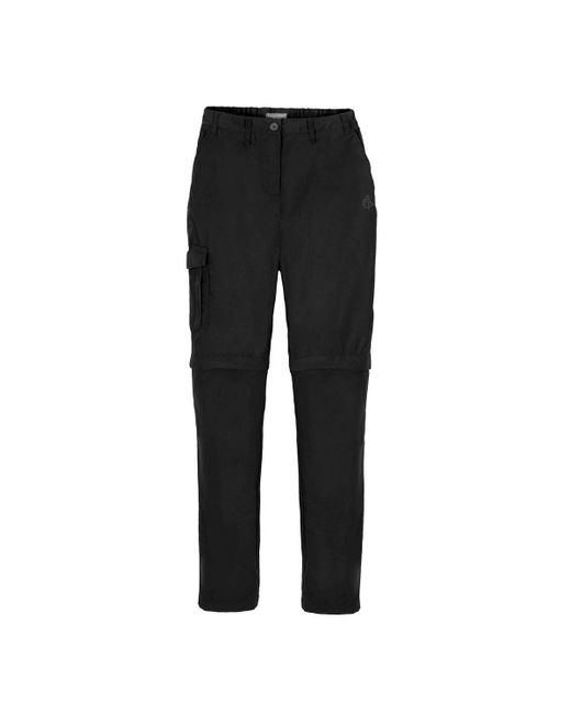 Craghoppers Black Ladies Expert Kiwi Convertible Trousers