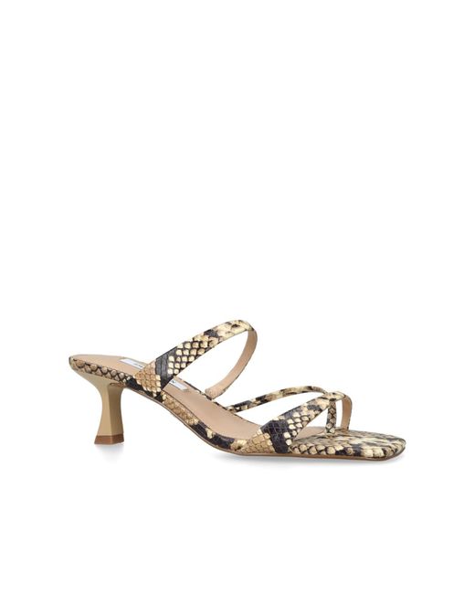 Steve Madden Metallic Leather Ajay Snakeprint Sandals