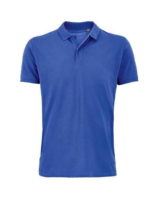Sol's Blue Planet Pique Organic Polo Shirt (Royal) for men