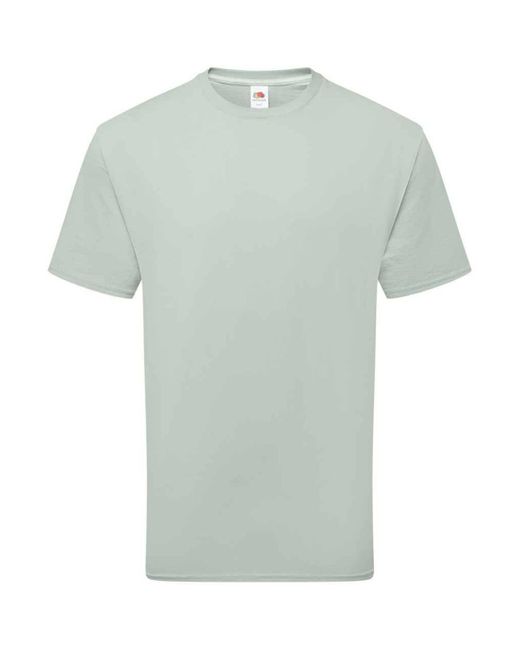 Fruit Of The Loom Green Adult Cotton T-Shirt (Sage)