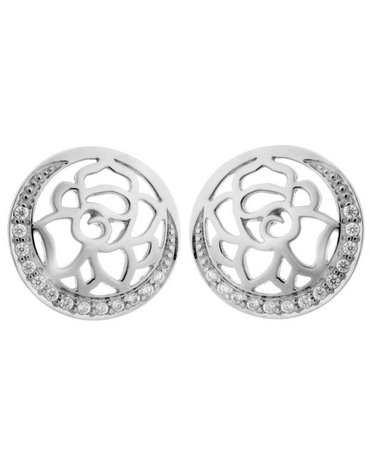 Orphelia Metallic 'Blair' 925 Sterling Set: Chain-Pendant + Earrings