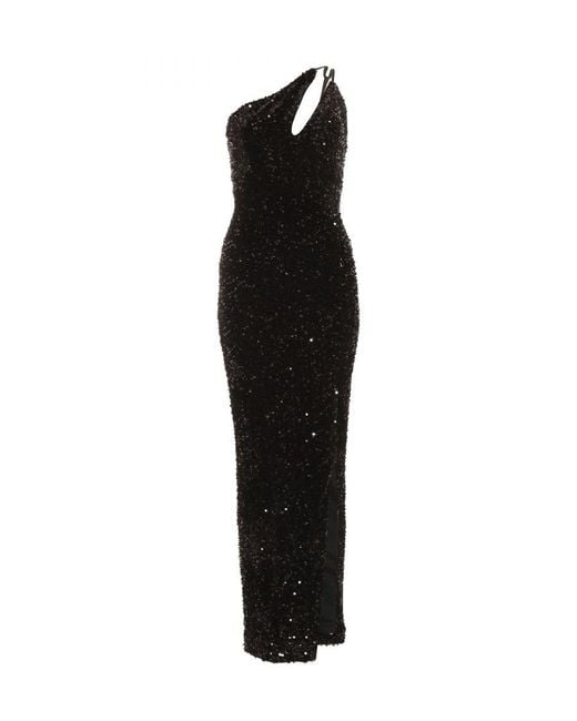 quiz black sequin maxi dress Depop Quiz Black Sequin Maxi Dress Quiz Sequin Long Sleeve Wrap Maxi Dress- Black,