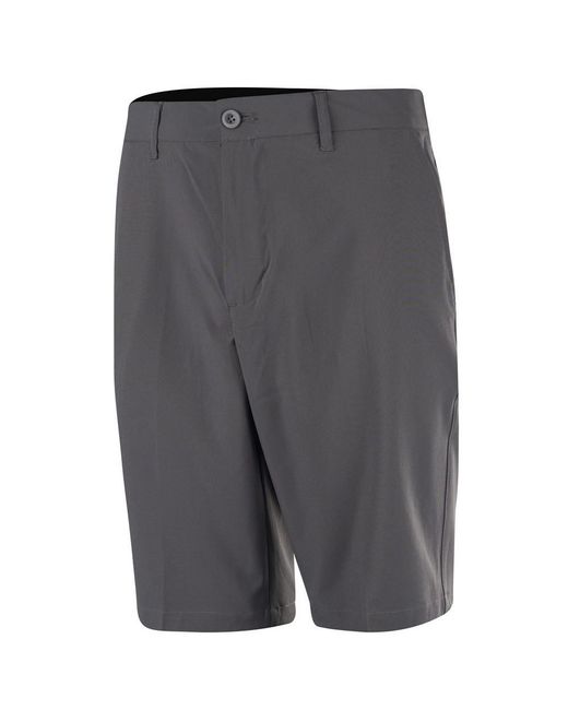 Island Green Gray Stretch Gripped Golf Shorts for men