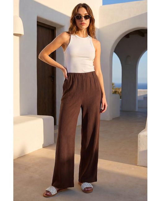 Roman Black Petite Textured Trouser