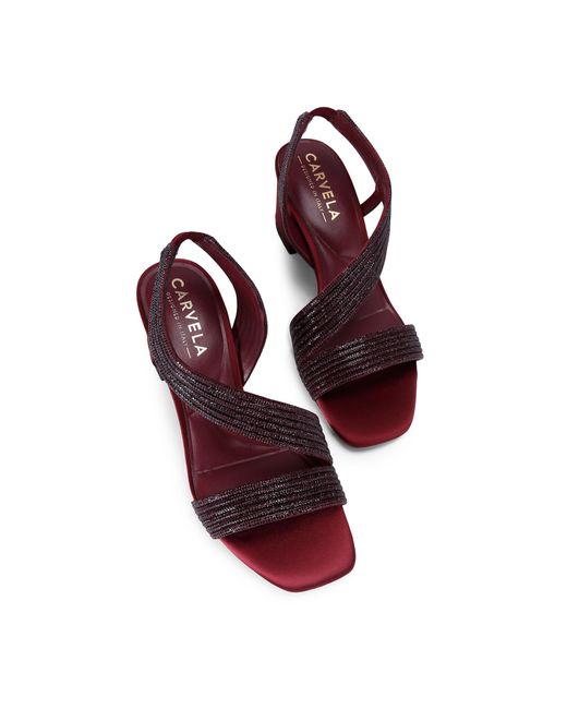 Carvela Kurt Geiger Purple Gala Block Jewel 60 Sandals