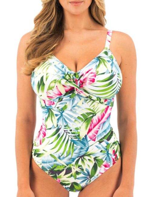 Fantasie Blue Langkawi Twist Front Swimsuit