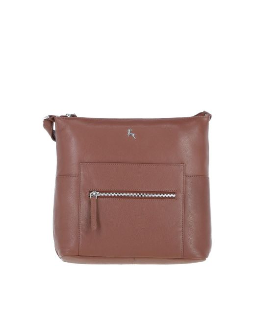 Ashwood Leather Purple 'Bondoran' Versatile Real Shoulder Bag
