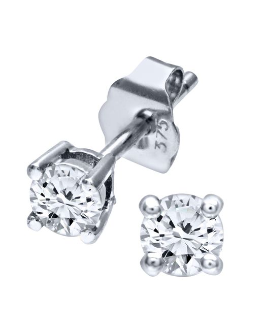 DIAMANT L'ÉTERNEL Blue 9Ct Ladies 25Pt Single Stone Diamond Earrings