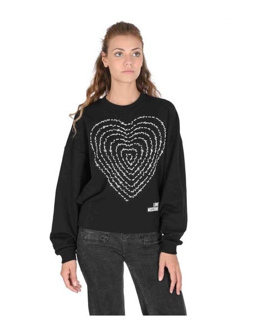 Love Moschino Black Sweatshirt