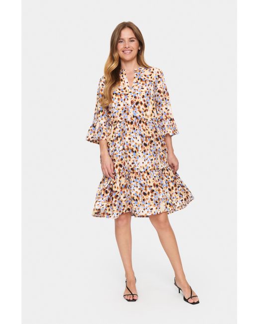 Saint Tropez Multicolor Kleid Casual Fit Animal