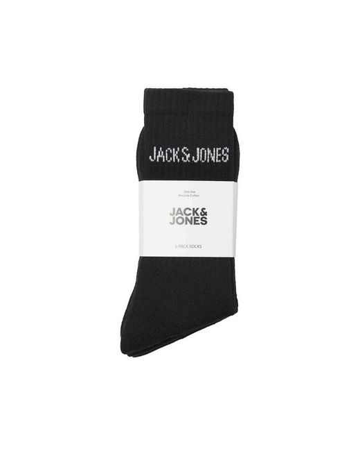 Jack & Jones Black Socks Multipack Of 5 for men