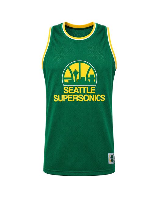 Mitchell & Ness Green Nba Seattle Supersonics Mesh Vest for men