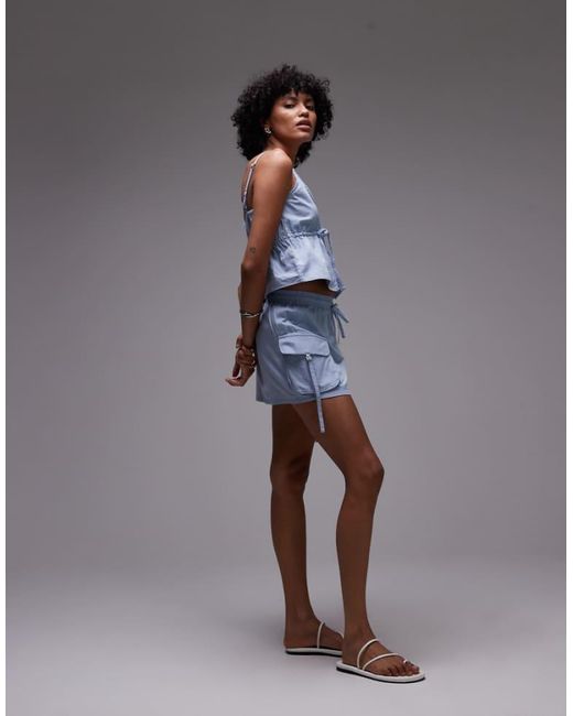 Rhythm Gray Dolly Cargo Mini Skirt