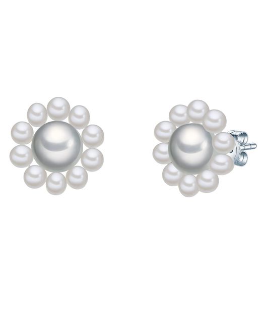 Valero Pearls Metallic Fresh Water Cultured Pearl(S) Earring