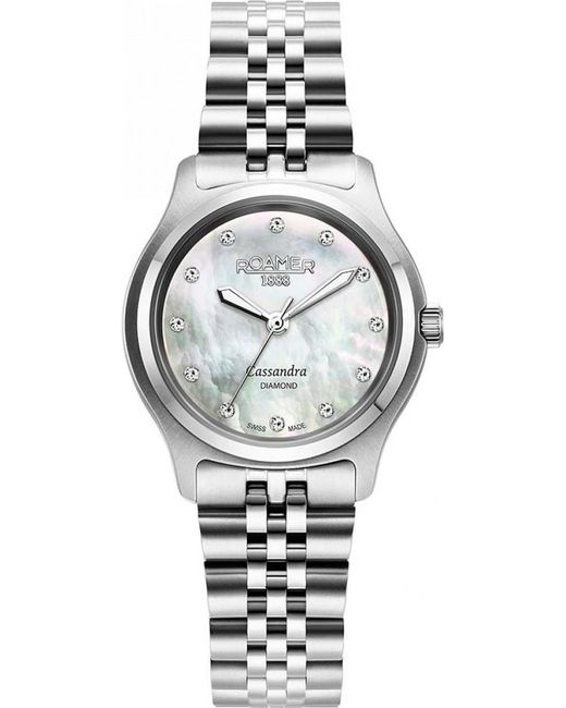 Roamer Gray 626847-41-89-20 Ladies Cassandra Diamond Watch