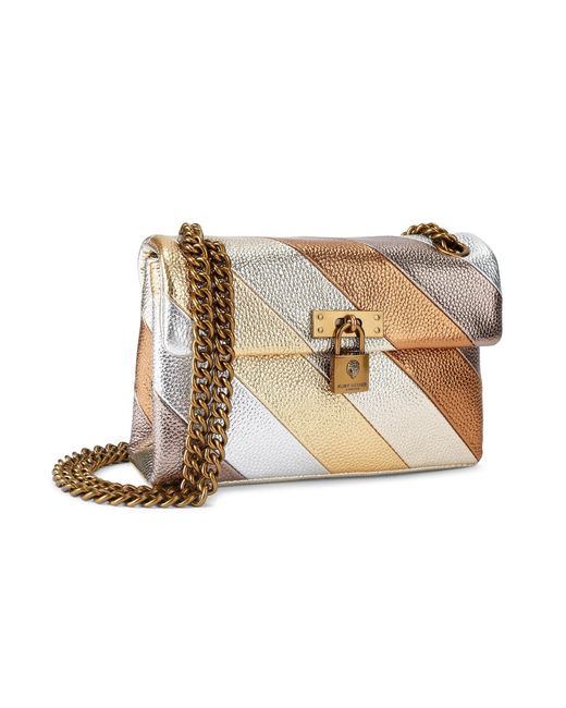 Kurt Geiger White Leather Mini Brixton Bag