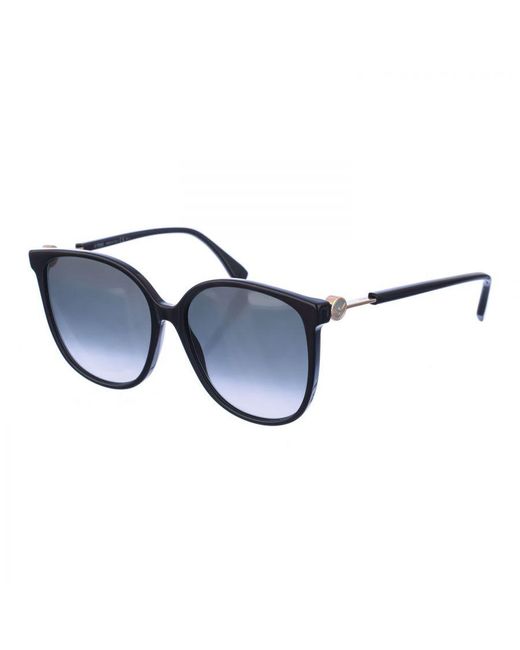 Fendi Blue Butterfly-Shaped Acetate Sunglasses Ff0374S