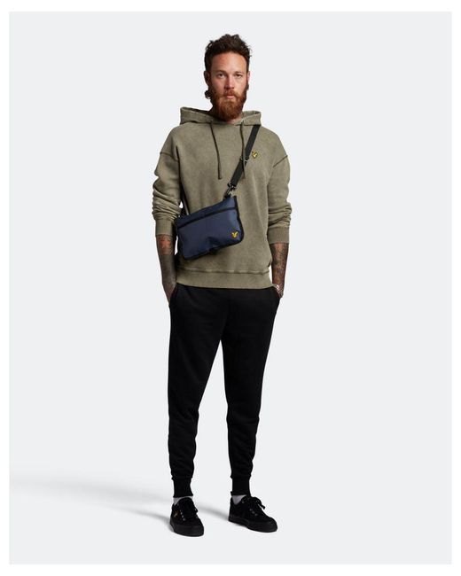 Lyle & Scott Green Washed Hoodie for men