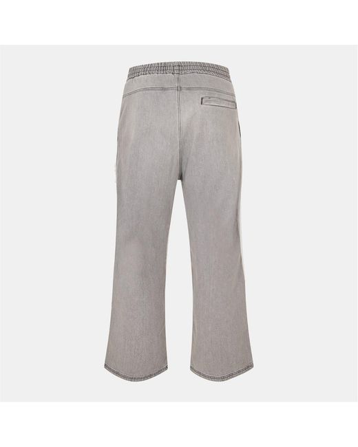 DIESEL Gray Martia Distressed Wide Leg Jeans for men