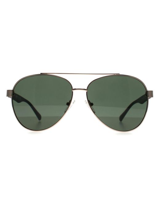 Kenneth Cole Green Reaction Aviator Gradient Kc1394 Metal
