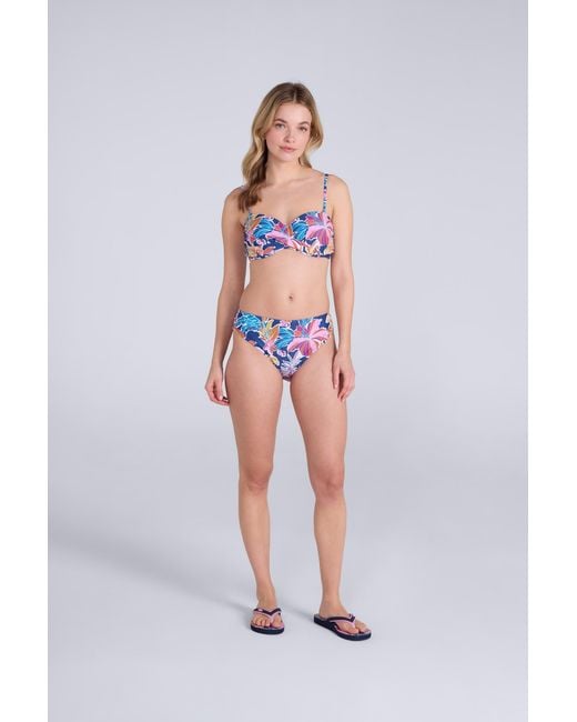 Mountain Warehouse Blue 'Docks' Bikini Bottoms Chlorine Resistant Stretchy Beach Swimwear Briefs