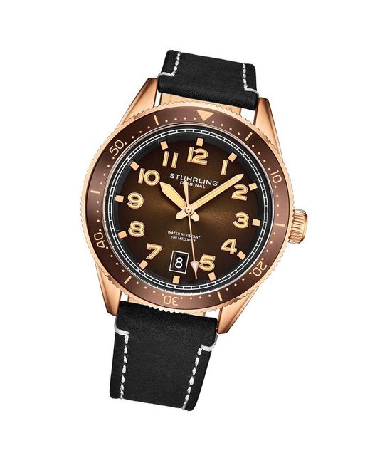 Stuhrling Metallic And Quartz 42Mm for men