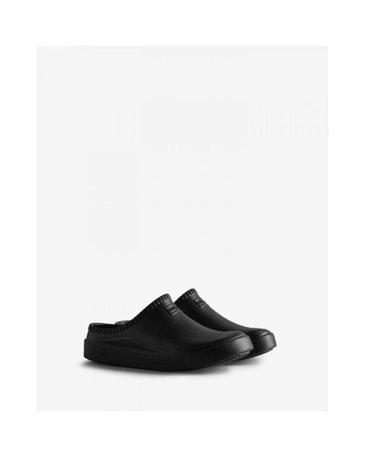 Hunter Black In/Out Bloom Algae Schwarze Clogs