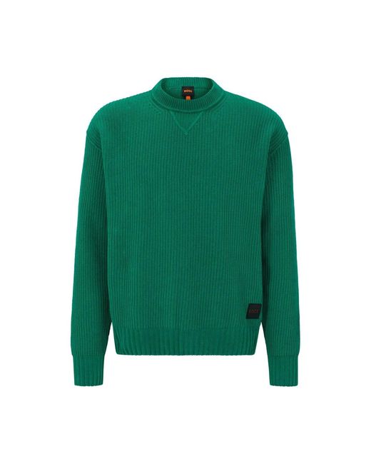 Boss Green Crew Neck Long Sleeve Regular Fit Sweater for men